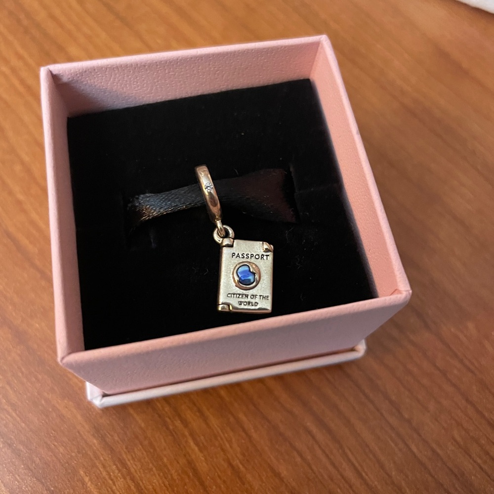 Pandora Sterling Silver Passport Bracelet Charm